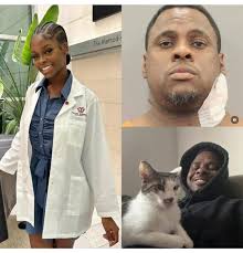A 23-year-old nursing student was stabbed to death just days before her  graduation after a dispute with her roommate over a cat, according to  Houston police. Chester Grant, 40, is accused of