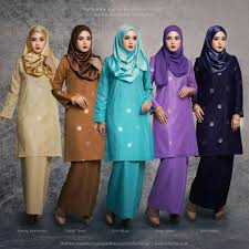 30 Trend Terbaru Baju Kurung Moden Warna Biru Gelap Little One Scandles