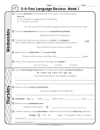 Fourth grade grammar worksheets make better writers. Free 4th Grade Daily Language Spiral Review Teacher Thrive