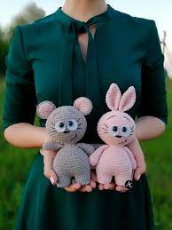 Stuffed Animals Stuffed Cat Toy Bunny Toy Mouse Baby Toy Etsy Handmade Soft Toys Handmade Stuffed Toys Crochet Toys Patterns