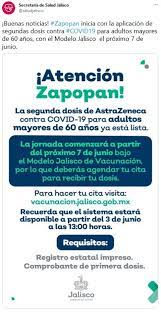 Este enlace se abrirá mediante lightbox, puede haber un. Vacunas Covid Zapopan Anuncian Fecha De Aplicacion De Segunda Dosis El Informador
