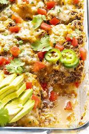 Ground turkey, ketchup, black pepper, water, smucker's® natural. Keto Mexican Ground Beef Casserole Recipe Wholesome Yum