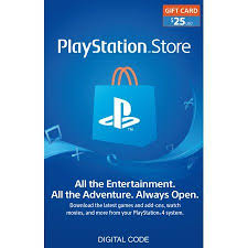 Playstation Store 25 Gift Card Sony Playstation 4 Digital Download Walmart Com Ps4 Gift Card Xbox Gift Card Store Gift Cards