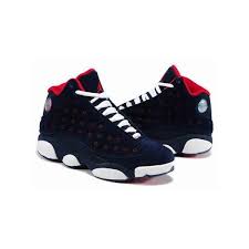 Jordan Retro 13 Black And Blue Air Jordan 13 Retro Womens Sneakers Navy Blue Red White 39 Liked On Polyvore Featuring Shoes Sneakers Jor Red Suede Shoes Air Jordans Navy Blue Shoes