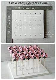 How To Make A Homemade Cake Pop Stand Rose Bakes Cake Pop Stands Cake Pop Displays How To Make Cake