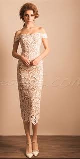 Vintage Tea Length Lace Off The Shoulder Little Cocktail Dress Tea Length Cocktail Dresses Cocktail Dress Lace Lace Homecoming Dresses