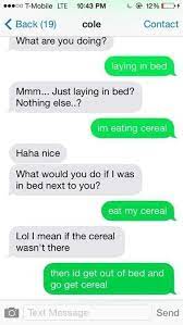 this girl who has one thing on her mind cereal funny texts funny text conversations funny text messages