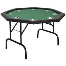 Soozier 47 25 8 Player Octagonal Foldable Poker Table Reviews Wayfair