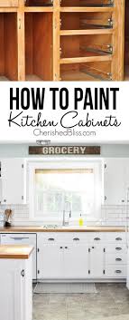 paint kitchen cabinets cherished bliss