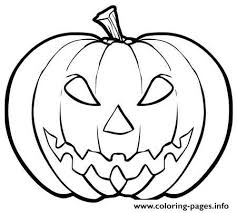 Carved pumpkin that is more familiar to be called as the jack o' lantern is an attribute that cannot be separated from halloween, a festive celebration that is always held in every 31st of october in every year. Scary Pumpkin Coloring Pages Learny Kids