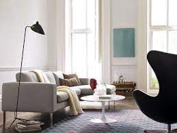 Shop modern lighting at design within reach. Neo Sectional Shown With Serge Mouille One Arm Floor Lamp Saarinen Coffee Table Modernes Bauernhaus Wohnzimmer Moderne Wohnzimmergestaltung Wohnzimmer Design