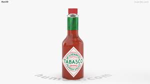 Everything you need to bottle your latest spicy creation! 360 View Of Hot Sauce Bottle 3d Model Hum3d Store