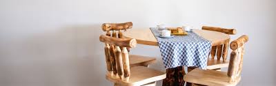 Timbercreek furniture offers high quality rustic furniture for your cabin, lake home or lodge. Log Dining Room Furniture Barn Wood Aspen Table Chair Stool