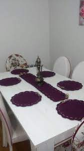 orgu ipiyle runner yapimi orgu bobble tig tig isleri