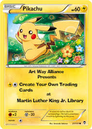 Make your own trading cards. Make Your Own Trading Cards At Martin Luther King Library Art Way Alliance