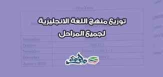 توزيع منهج اللغة الانجليزية للمرحلة الابتدائية والاعدادية ملزمتي
