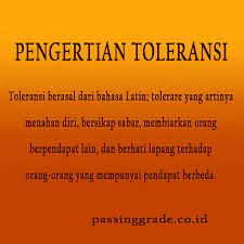 Apa Yang Dimaksud Dengan Toleransi Pengertian Dan Contoh