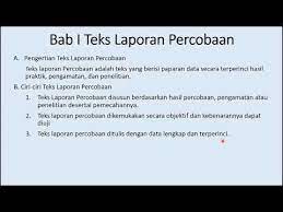 Check spelling or type a new query. Teks Laporan Percobaan Kelas 9 Pengertian Ciri Ciri Dan Contohnya Youtube