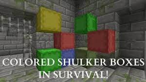Learn how to make a shulker box minecraft java edition. How To Get Colored Shulker Boxes In Survival Mode Minecraft 1 11 Youtube