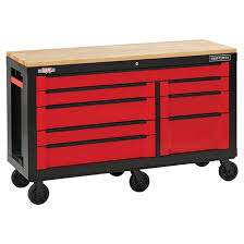 The design is an ingenious combination of i agree with wolf23. Craftsman Tool Cabinet 8 Drawers 63 Red And Black Cmst26380rb Reno Depot