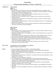 Dispatcher Resume Samples Velvet Jobs