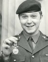 In the early hours of 28 May 1982, during the Battle of Goose Green in the  Falklands War, Private Barry James Grayling MM (service number 24521305) of  D Company, 2nd Battalion The