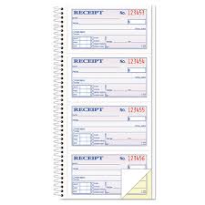 The receipt should only be filled in after the funds have transferred to the landlord. Tops 4161 Money Rent Receipt Spiral Book 2 3 4 X 4 3 4 2 Part Carbonless 200 Sets Book Comp U Charge Inc