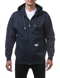pro club mens heavyweight full zip fleece hoodie