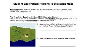 Topography #2 geography pages 1. Student Exploration Reading Topographic Maps Chegg Com