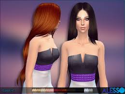 New Super Long Hair For Sims 4 Females And Hat Friendly Found In Tsr Category Sims 4 Female Hairstyles Super Long Hair Hair Styles Womens Hairstyles