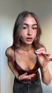 Braune Knopf Top Zara