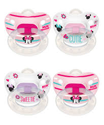 look at this nuk disney minnie mouse orthodontic pacifier