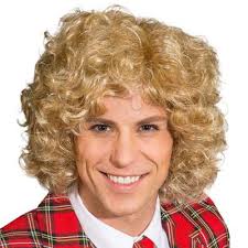 Herren Perücke Thomas, blond, gelockt