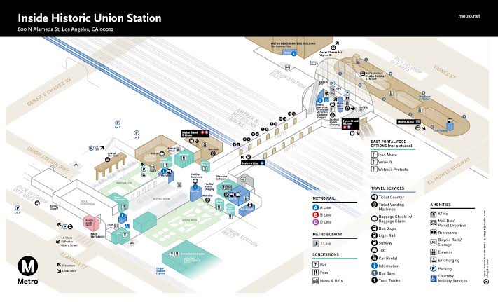 Station Map - Union Station Los Angeles