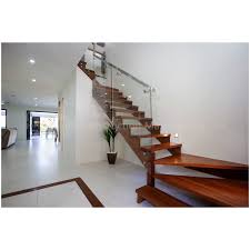 By material type and per step. China Teak Wood Staircase Design Staircase Railing Price China Oak Wood Handrail
