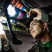 Spc. Gideon Watson, a truck driver with the 129th Combat