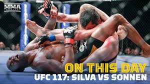 Anderson silva met chael sonnen almost 10 years ago at ufc 117 for silva's seventh middleweight title defense. On This Day In Mma Anderson Silva Submits Chael Sonnen At Ufc 117 Mma Fighting Youtube