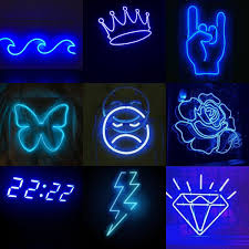 Blue aesthetic dark neon aesthetic black and white picture wall black and white pictures neon light. Pin On Blue