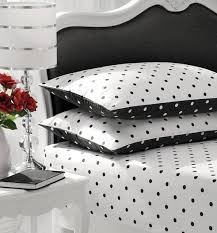 Pin By Arzu 2 On Blackbird Lane Cottage Polka Dot Bedding Black White Bedding Modern Bed Set