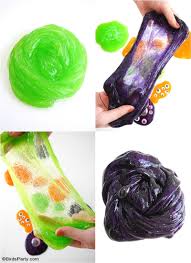 Le slime gluant réalisé avec de la colle et du liquide vaisselle. Slime D Halloween Rapide Et Facile Pour Les Enfants Fetes Party Printables