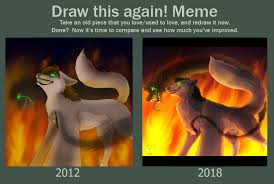 Not sure where to post this but there was a discussion about the new wings of fire book and somebody (black) replied saying they hope th. Draw This Again Meme Inside The Fire By Okamiwhitewings Fur Affinity Dot Net