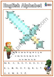 Minecraft pixel skins minecraft minecraft party minecraft stuff cricut fonts svg files for cricut truetype fonts minecraft projects minecraft designs. Alphabet English With Minecraft Heroes Esl Worksheet By Englishspb