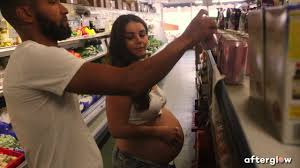 Preggo Maxine Holloway dreams of passionate fuck in the supermarket