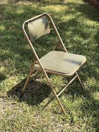 Vintage Mid Century Samsonite Futura Folding Chair Green Gold Ebay Mid Century Modern Chair Green Chair Mid Century Chair