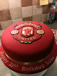 Football shirts made from fondant and are the numbers of the birthday boy's favourite man u players. Manchester United Cake Cake For Boyfriend Birthday Cakes For Men Birthday Cake For Boyfriend