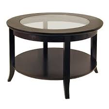 Winsome Genoa Round Coffee Table Kohls In 2020 Round Wood Coffee Table Glass Top Coffee Table Coffee Table With Shelf