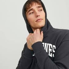 Jack & Jones Josh Sweat Hood Mens BLACK