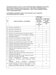 This checklist is to be filled in by the applicant. Tiket Pulang Kosong