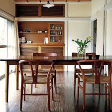 Apply to all plans the table is practical for all of your plan and you can use it for many places.for example,you can use it for drinking and eating at a party.you can use it for eating at home with your family every day.a spacious table. Modern Retro Dining Room