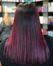This ombre hairstyle is a really special one, covered in mystery and sensuality. Red And Black Hair Ombre Balayage Highlights